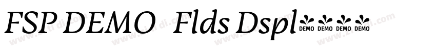 FSP DEMO   Flds Dspl字体转换